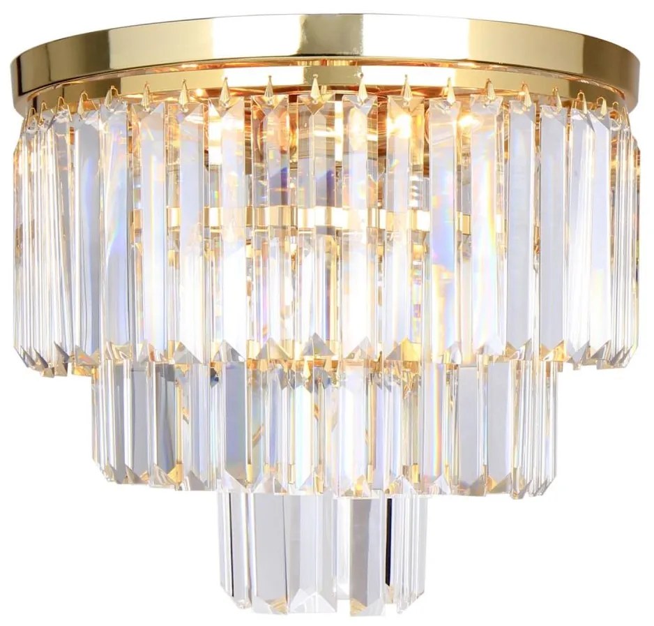 Zuma Line C17106/1 - Mennyezeti lámpa AMEDEO 1xE27/40W/230V arany