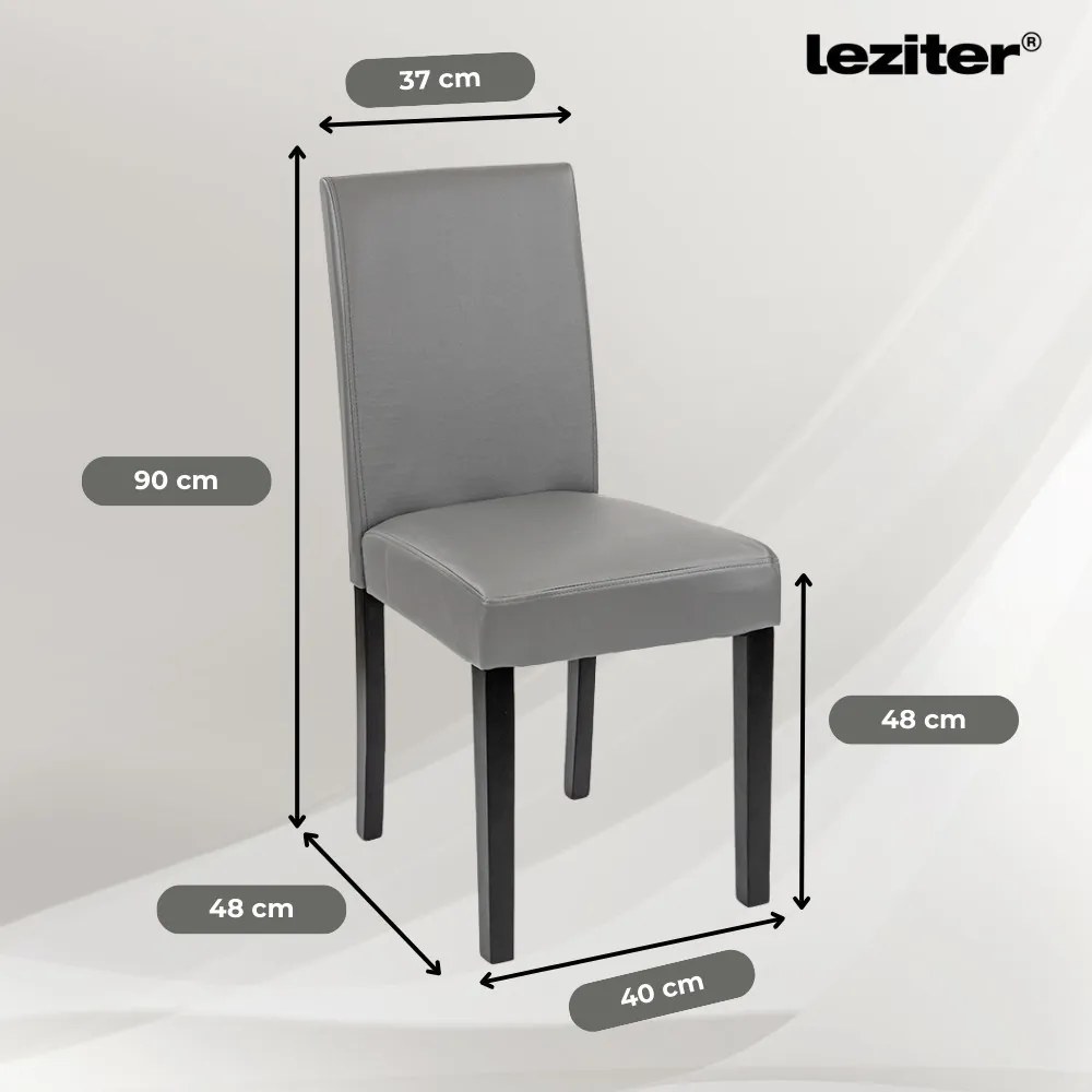 Megan 6+1 étkező garnitúra fehér-szürke