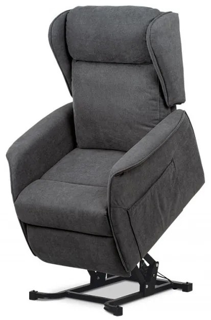 Fotoliu Pentru Tv Și Relaxare Cu Control Electric, Tapițerie Textil Gri Tv-1190