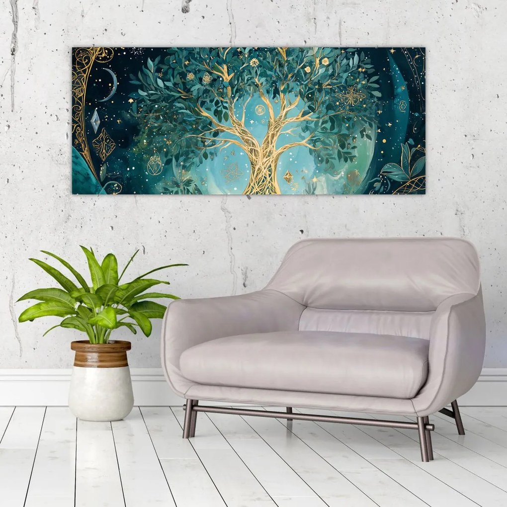 Kép – Életfa az univerzumban (120x50 cm)