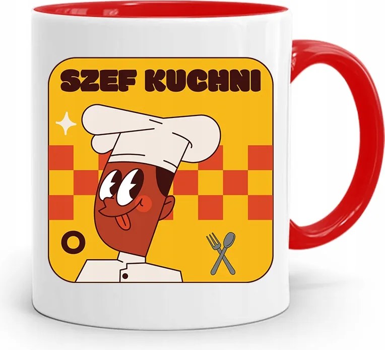 Piros Bögre Szakácsnak, fényképes nyomattal