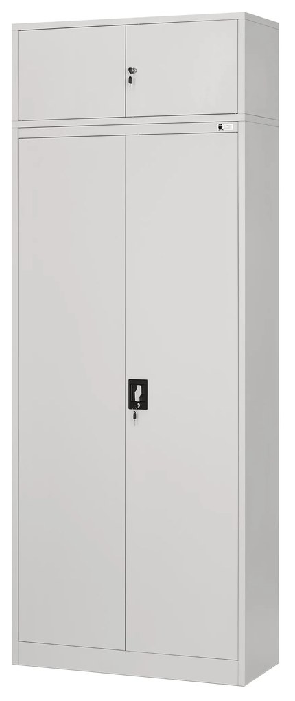 Felsőszekrény iratszekrényre EWA, 900 x 380 x 400 mm, szürke