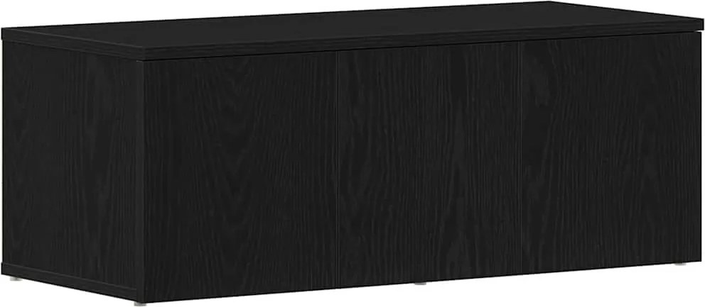 vidaXL TV szekrény fiókkal Fekete tölgy 80x34x30 cm Faanyag