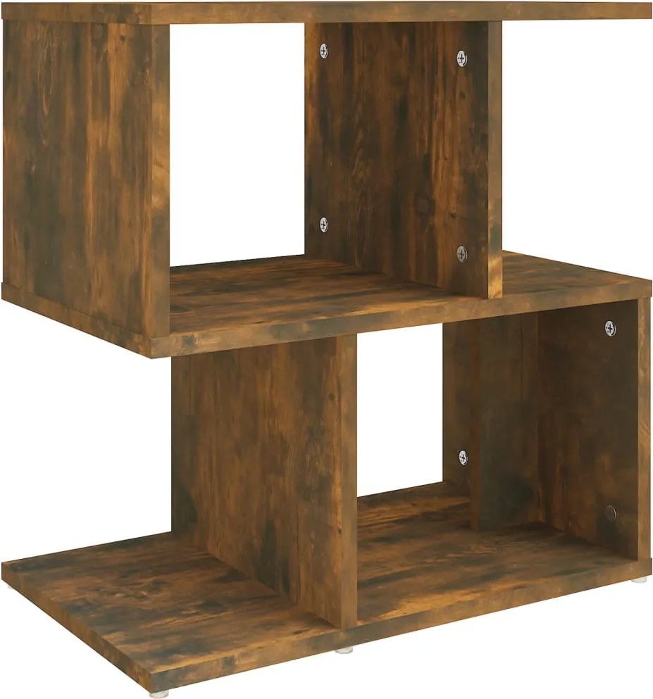 vidaXL füstös tölgy színű szerelt fa éjjeliszekrény 50 x 30 x 51,5 cm