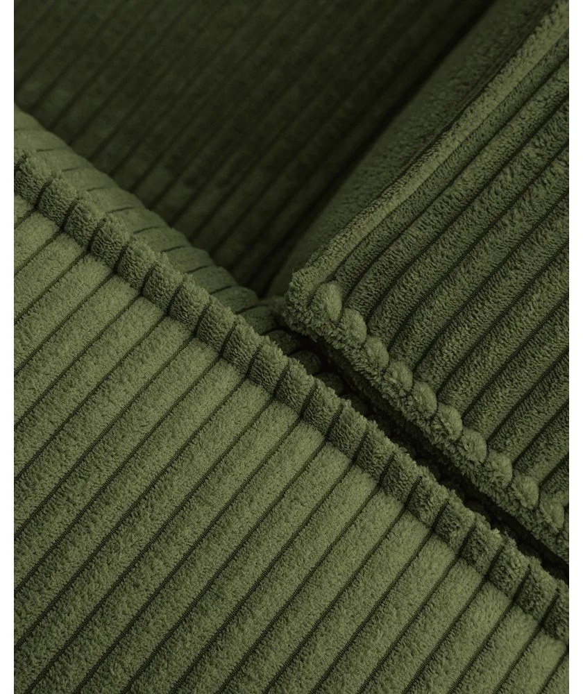 Blok sötétzöld kordbársony kanapé - Kave Home