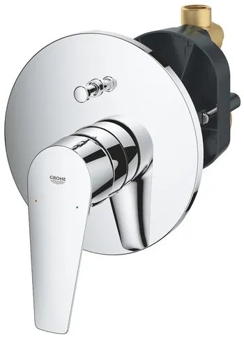 zuhany és fürdő csaptelep GROHE BauEdge  vakolat alatti résszel együtt króm 29079001