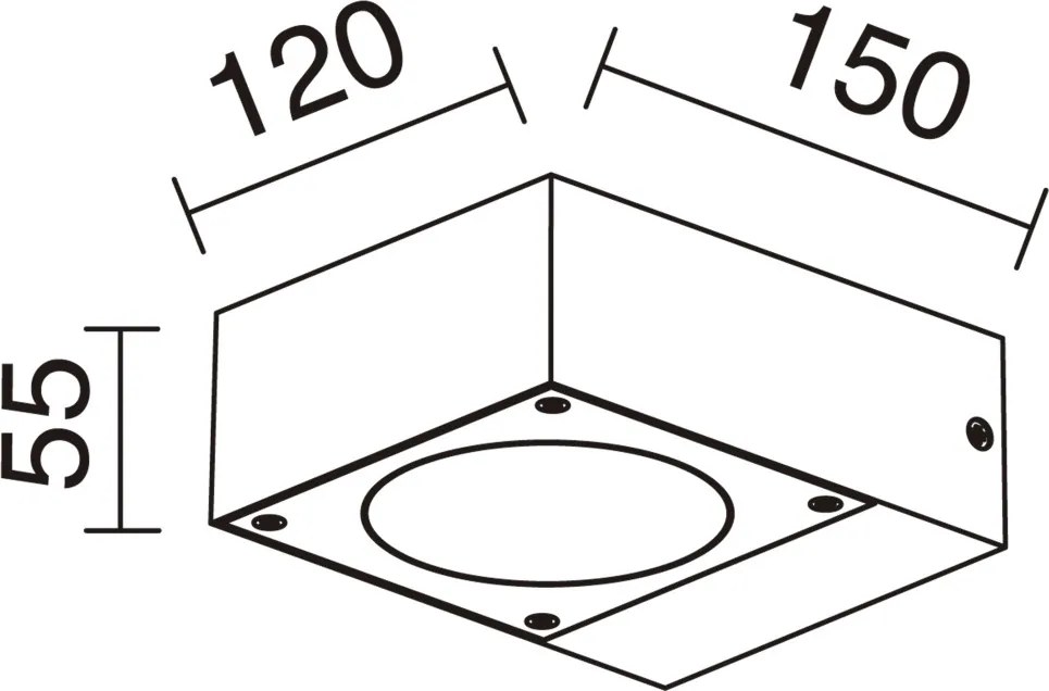 NOVOLUX 447B-L01D6A-04 GUIU Modern Kültéri Fali Lámpa Antracit LED IP54