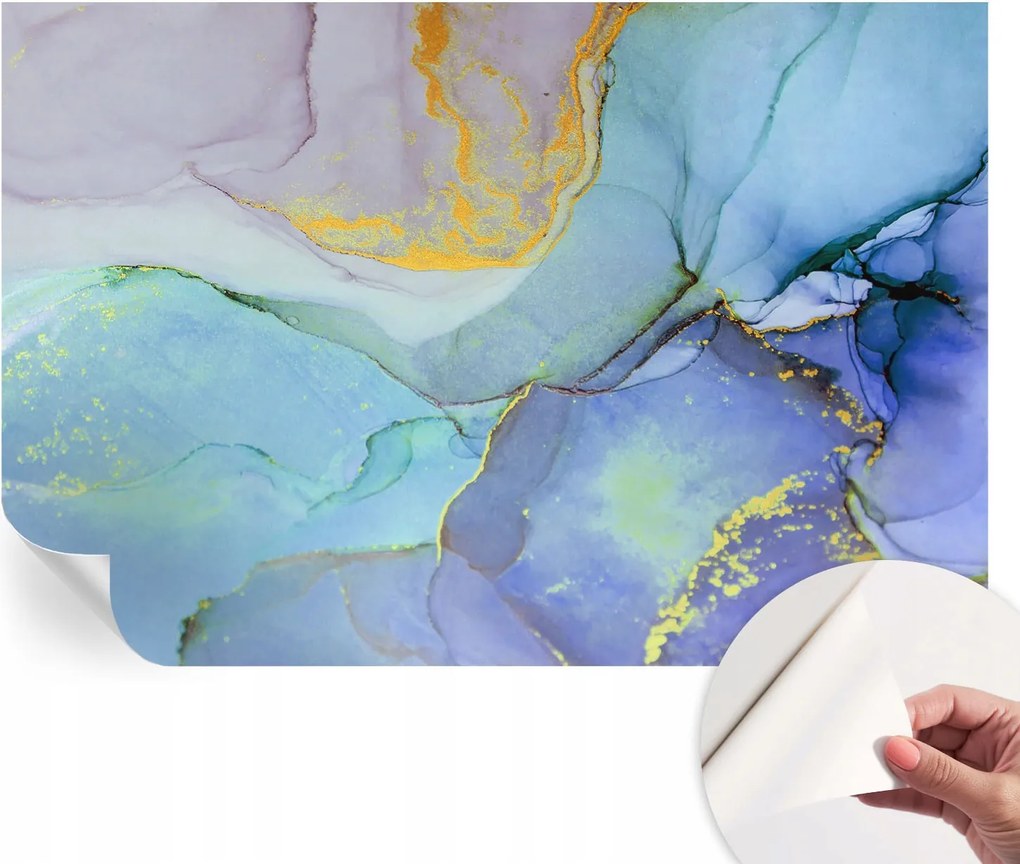 Design fali fotótapéta öntapadós akvarell formák 104x70