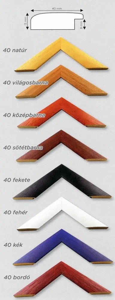 Nairobi puzzle képkeret középbarna