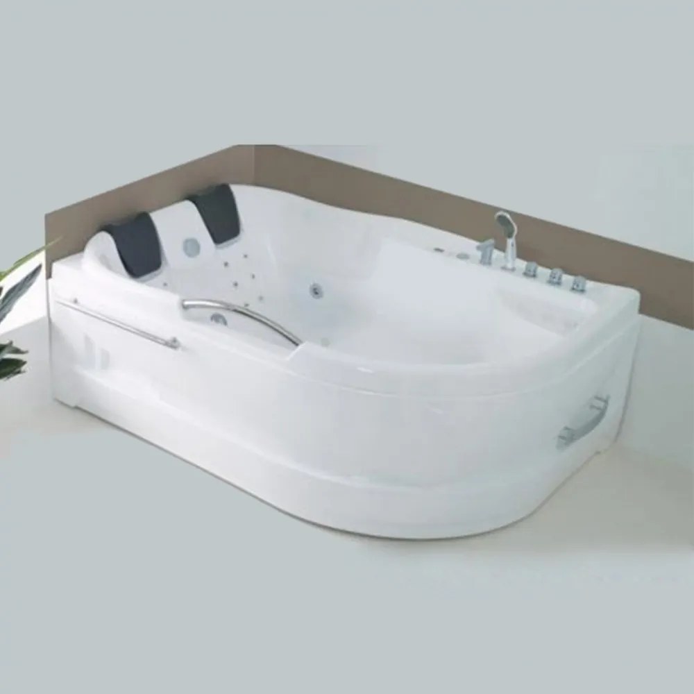 Dublo E-Drive aszimmetrikus hidromasszázs kád,180x130 cm-es méretben csaptelep nélkül