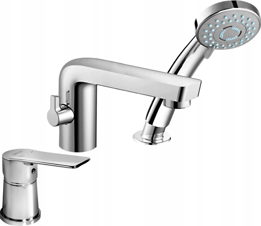 Álló csaptelep kádhoz peremes zuhany szett Ajándék