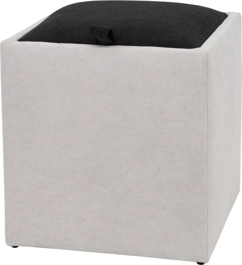 Box puff - K08/K06 szövet - krém/fekete R