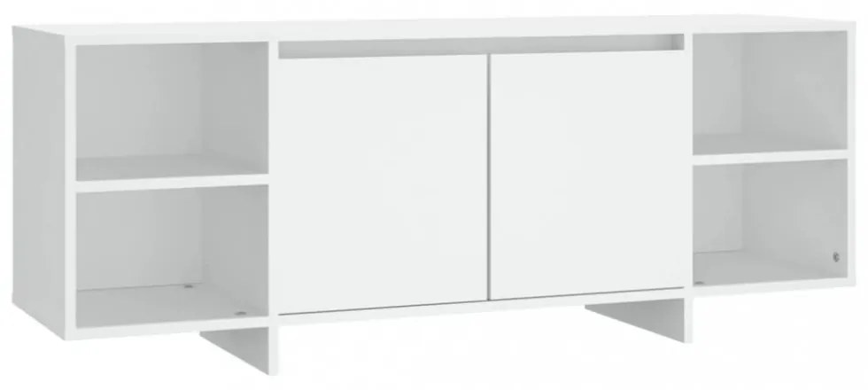 fehér szerelt fa TV-szekrény 130 x 35 x 50 cm