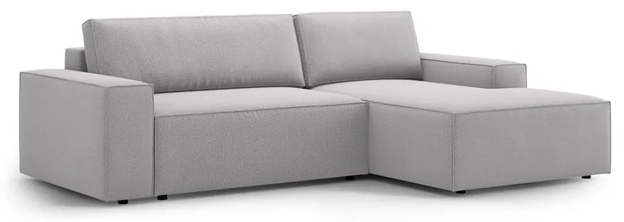 Világosszürke kinyitható sarokkanapé (jobb oldali) Jodie – Micadoni Home