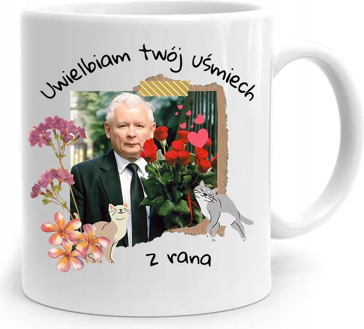 Vicces Bögre A Pis Elnökétől Jaroslaw Kaczynski fényképes nyomtatással