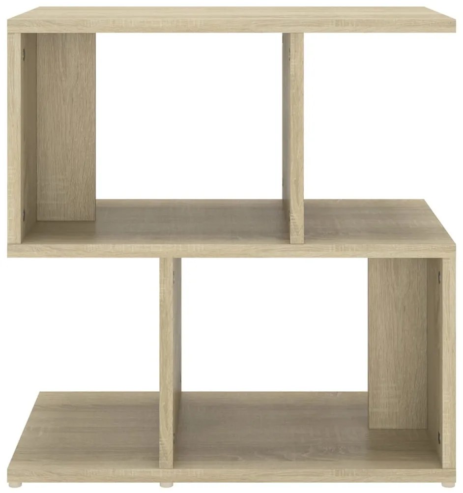 2 db sonoma tölgy színű szerelt fa éjjeliszekrény 50x30x51,5 cm