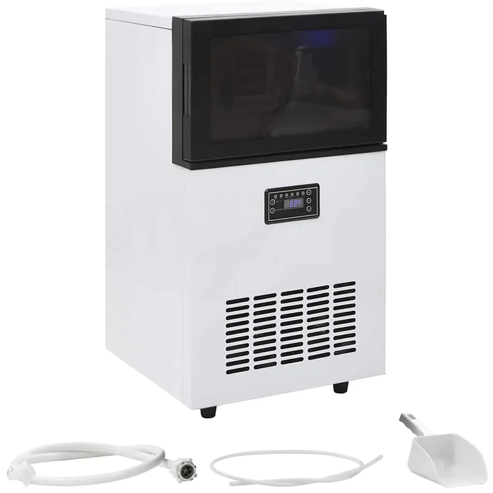 vidaXL fekete jégkockakészítő 45 kg / 24 óra