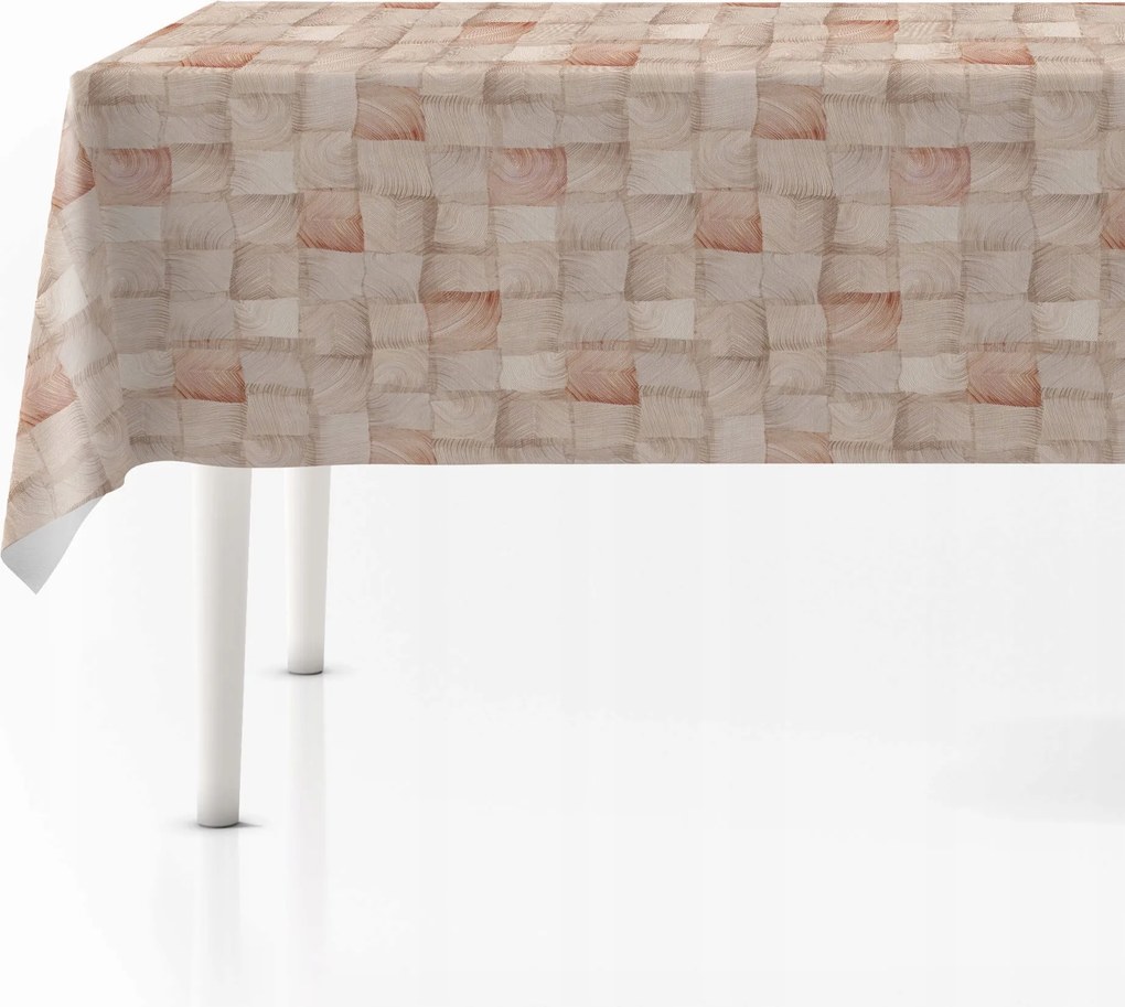 Abrosz Vastag Poliészter Kockás Asztalterítő 120x140 Csillámos