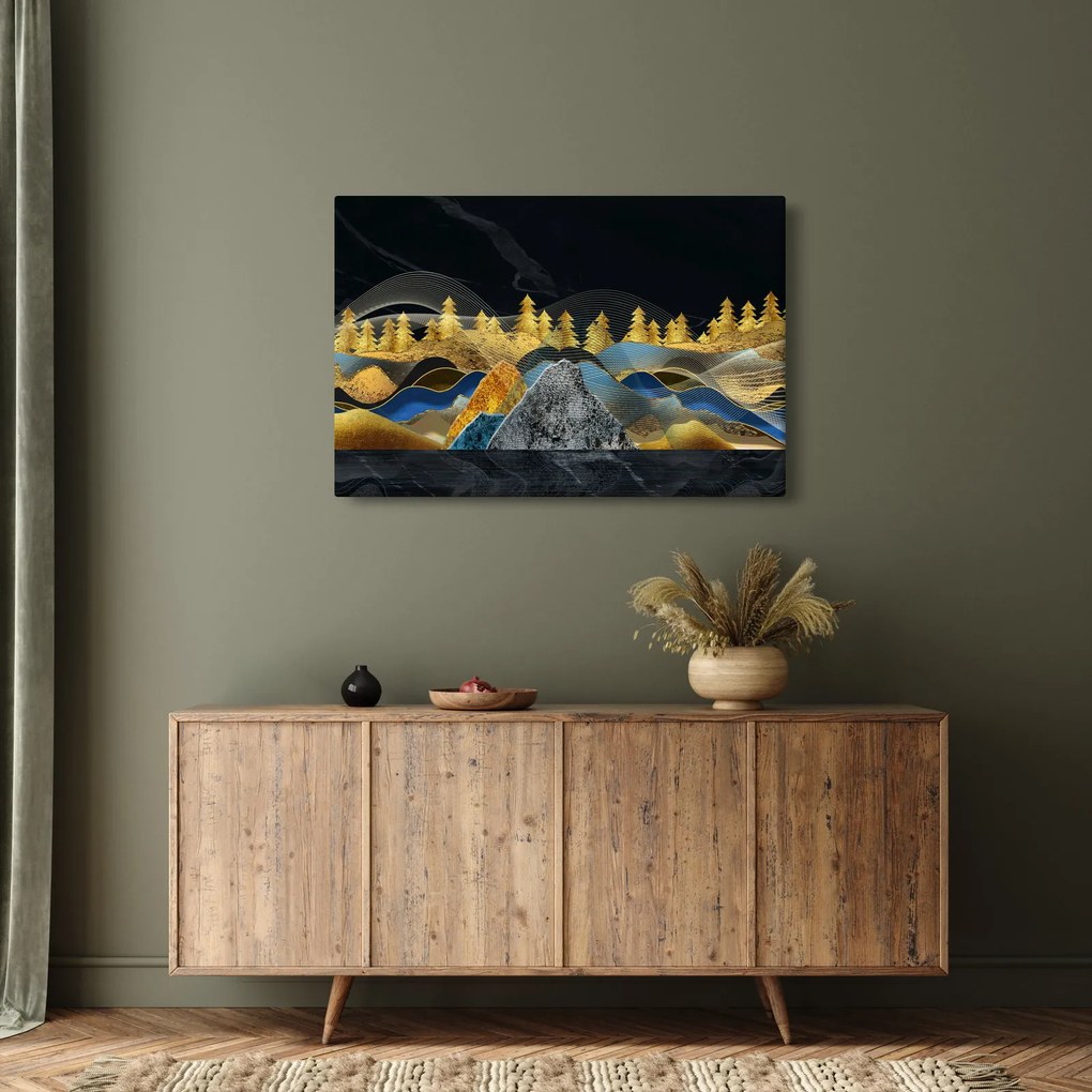 Kép - Arany hegyek (90x60 cm)