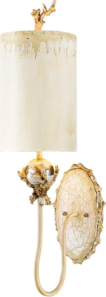 Flambeau klasszikus fali lámpa trellis patina ezüst elsfb-trellis1