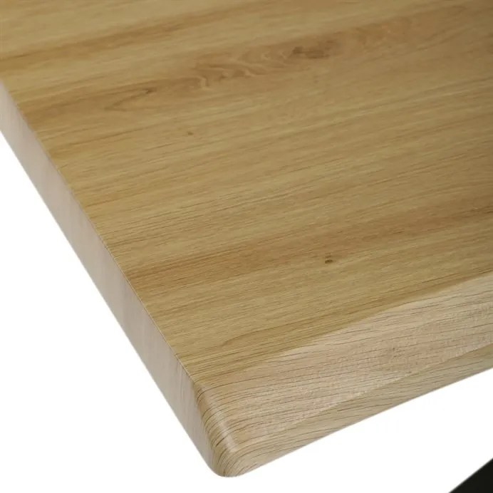 Étkezőasztal Vadtölgy/Fekete Színben. 180x90cm. HT-F4618 OLW