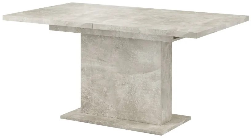 Bővíthető Étkezőasztal Beton Színben. 160-200x90 cm. GIANT