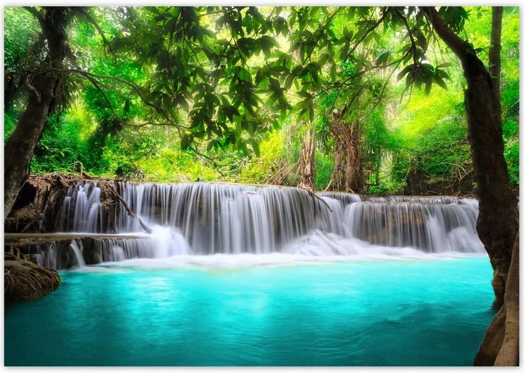 Poszterek 100x70 Vízesés Ázsiában