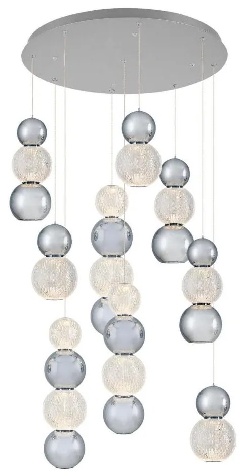 LED csillár kábelen CREMONA LED/51W/230V 3000K matt króm