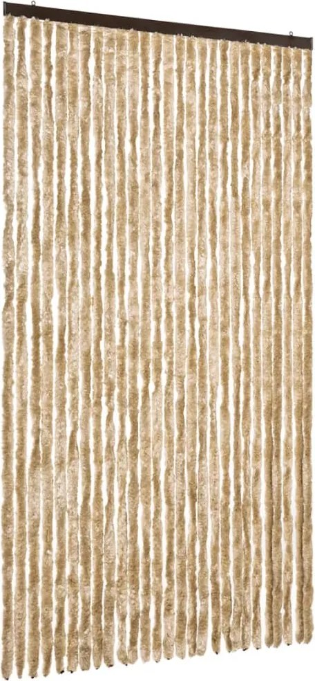vidaXL bézs zsenília rovarfüggöny 118 x 220 cm