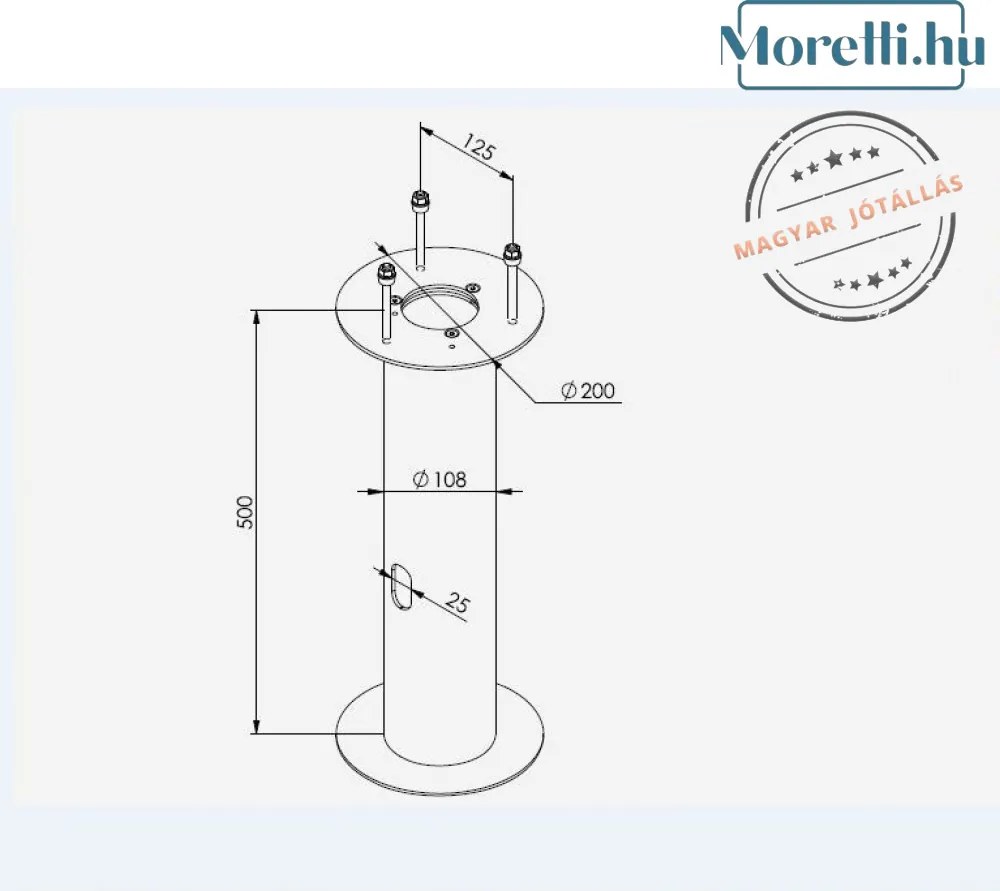 NORLYS 1280GR EGERSUNG Modern Kültéri Állólámpa LED IP65