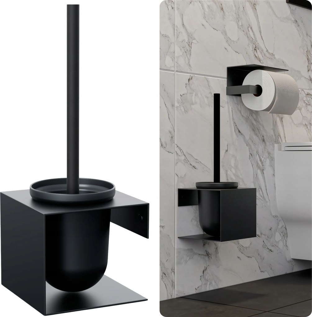 Wc Kefe Wc Lotus Falra Akasztható Fém Acél Loft Fekete