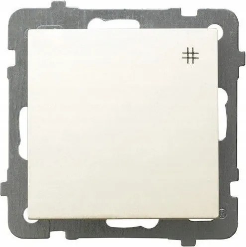 Süllyesztett keresztkapcsoló Ospel As krém ekrü LP-4G/m/27
