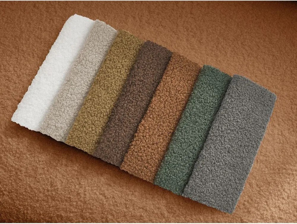 Narancssárga forgó buklé fotel Elina – Bobochic Paris