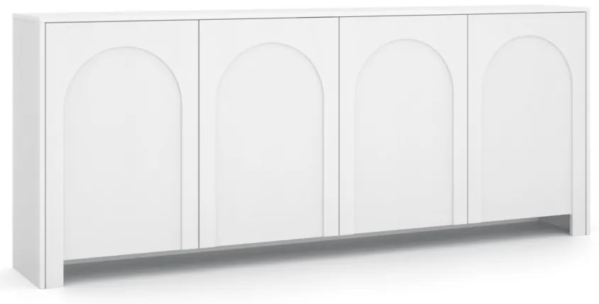 4 Ajtós Komód Matt Fehér Színben. ARCO