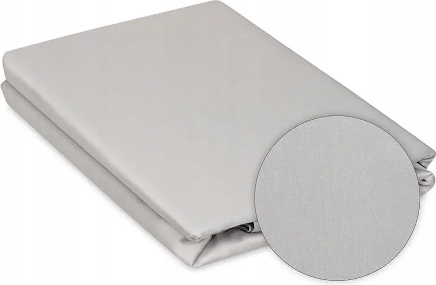 Szatén ágyneműhuzat Egyszínű 140x200 Kollekció Gold Hamu+párnahuzat 40x40