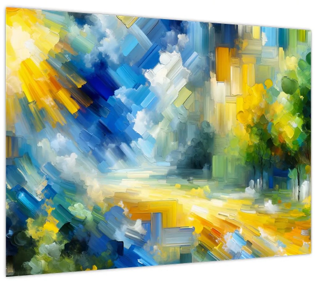 Kép - Absztrakt napos nap (70x50 cm)