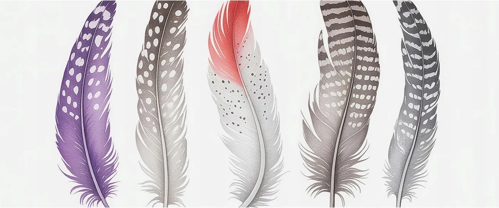 Flizelin fotótapéta Flizelin Design Mintás tollak 250x104