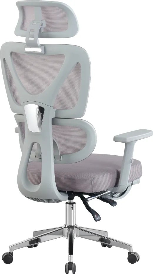 Irodai szék, szürke/króm, DEMOS