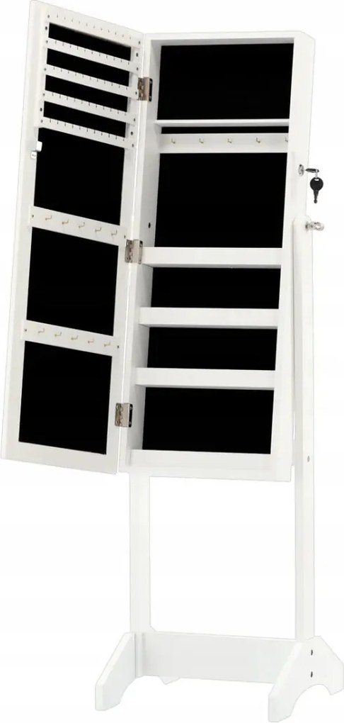 Ékszertartó szekrény tükörrel 34 x 35,5 x 120 cm