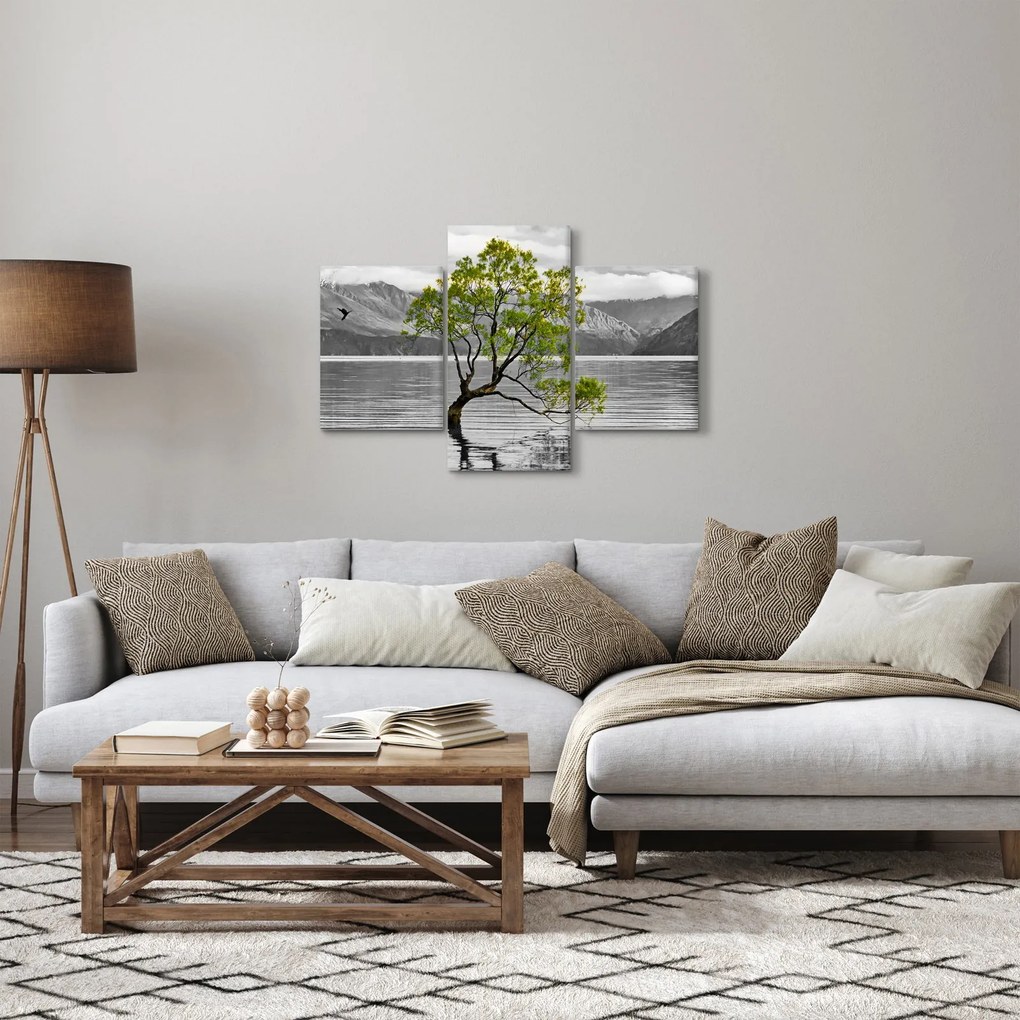 Fa képe a tó közepén (90x60 cm)