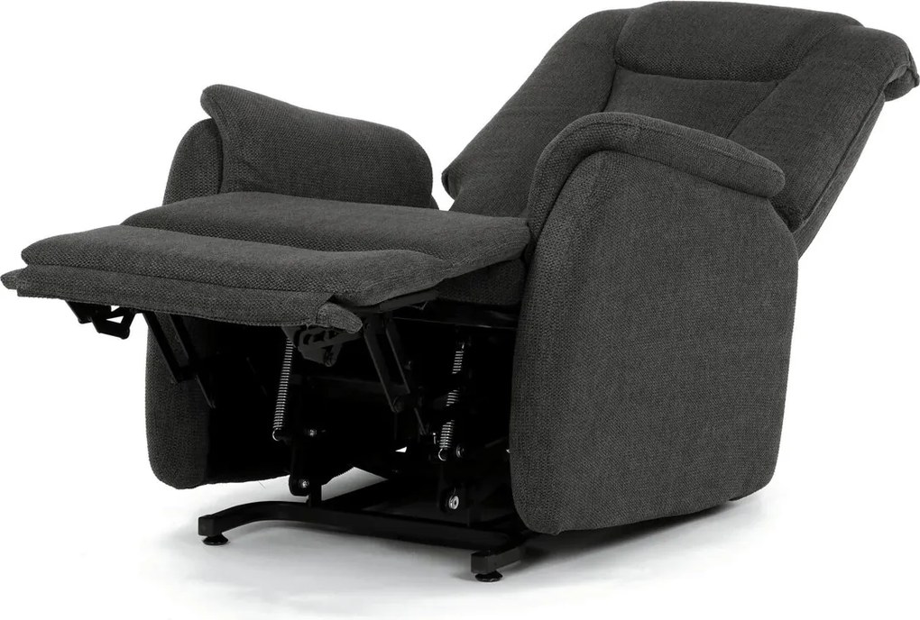 Szürke elektromos relaxfotel kábeles vezérléssel, szövet kárpitozással, TV-L8963 GREY2