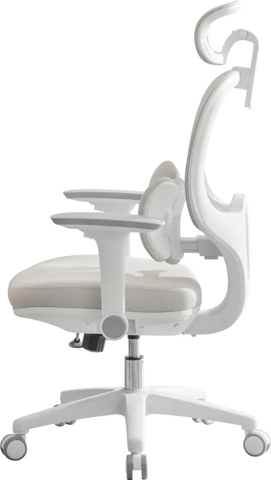 Irodai szék, szürke/fehér, ABRAMO