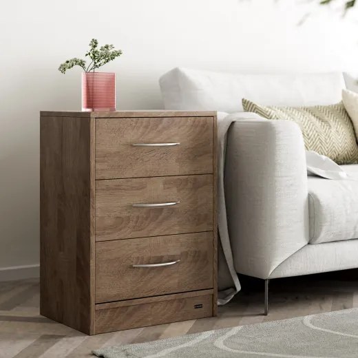 Casaria® Eloise éjjeliszekrény 54x39x28 cm - tölgy