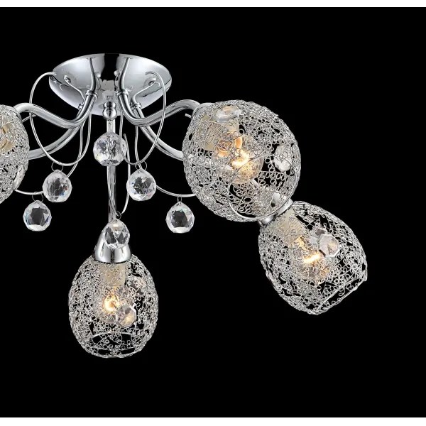 Globo 56689-5 - Felületre szerelhető csillár KORDULA 5xE14/40W/230V