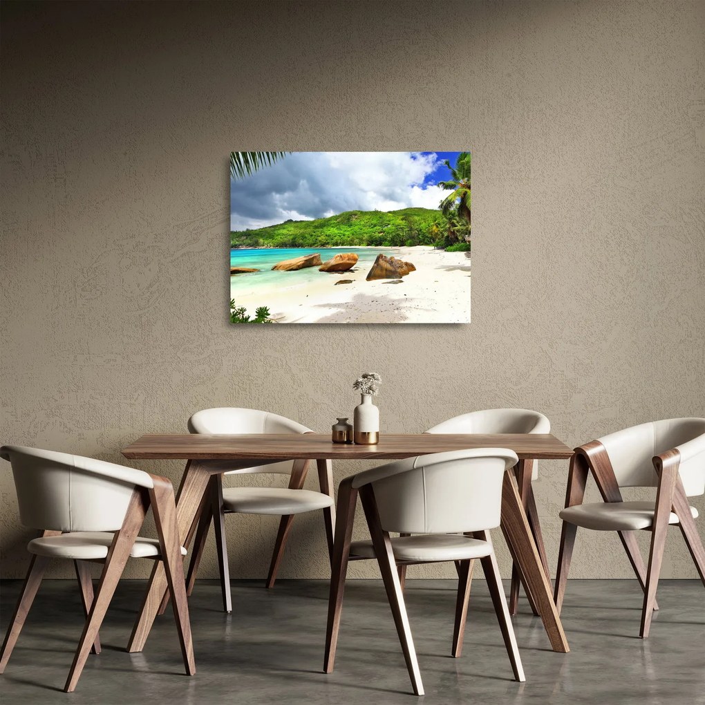 Kép - Takamaka, Seychelles (üvegen) (70x50 cm)