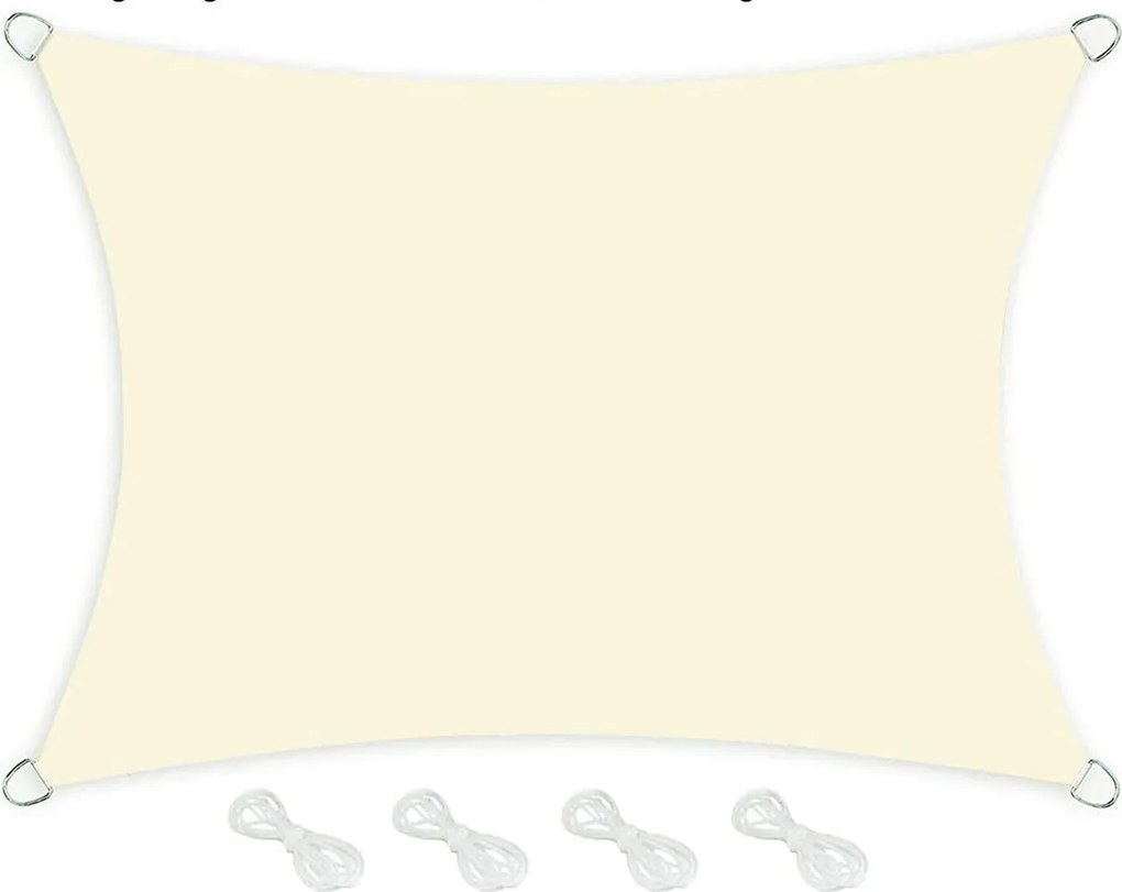 Napvitorla Kerti napernyő Napellenző Ibizsail 3 x 2 m Krém