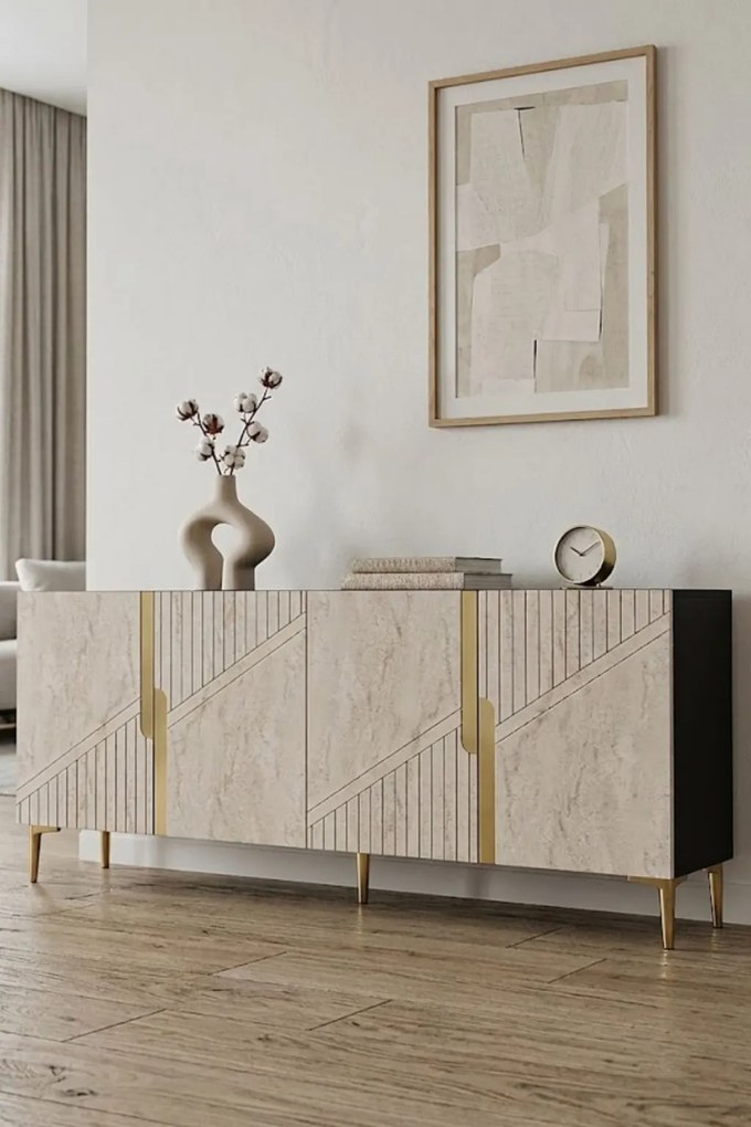 Evva 150 - Anthracite, Travertine, Gold