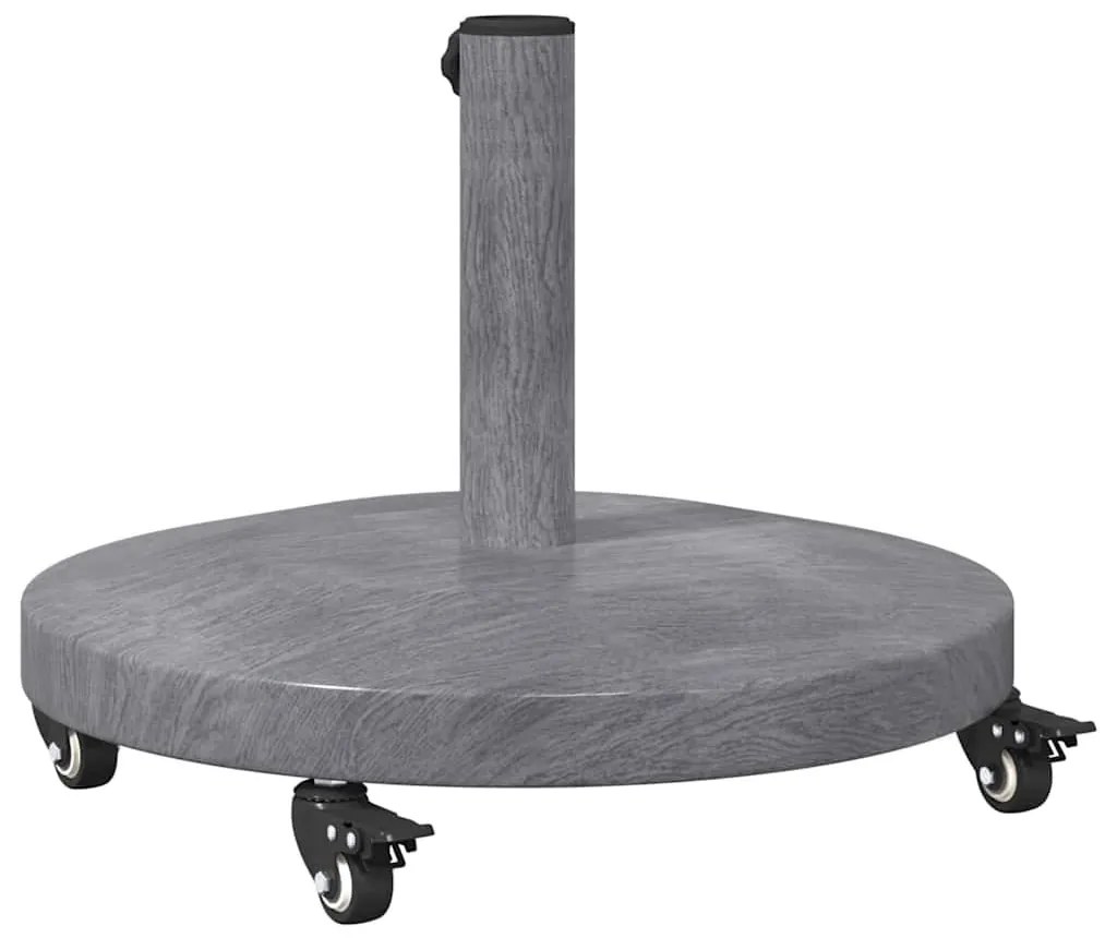 Kültéri Napernyő Tartók Sötét fa 48 x 48 x 32.5 cm Acél, Beton