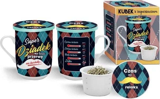 Teafőző Bögre Szuper Nagypapának