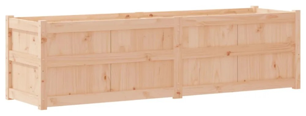 tömör fenyőfa kerti virágláda 180 x 50 x 50 cm